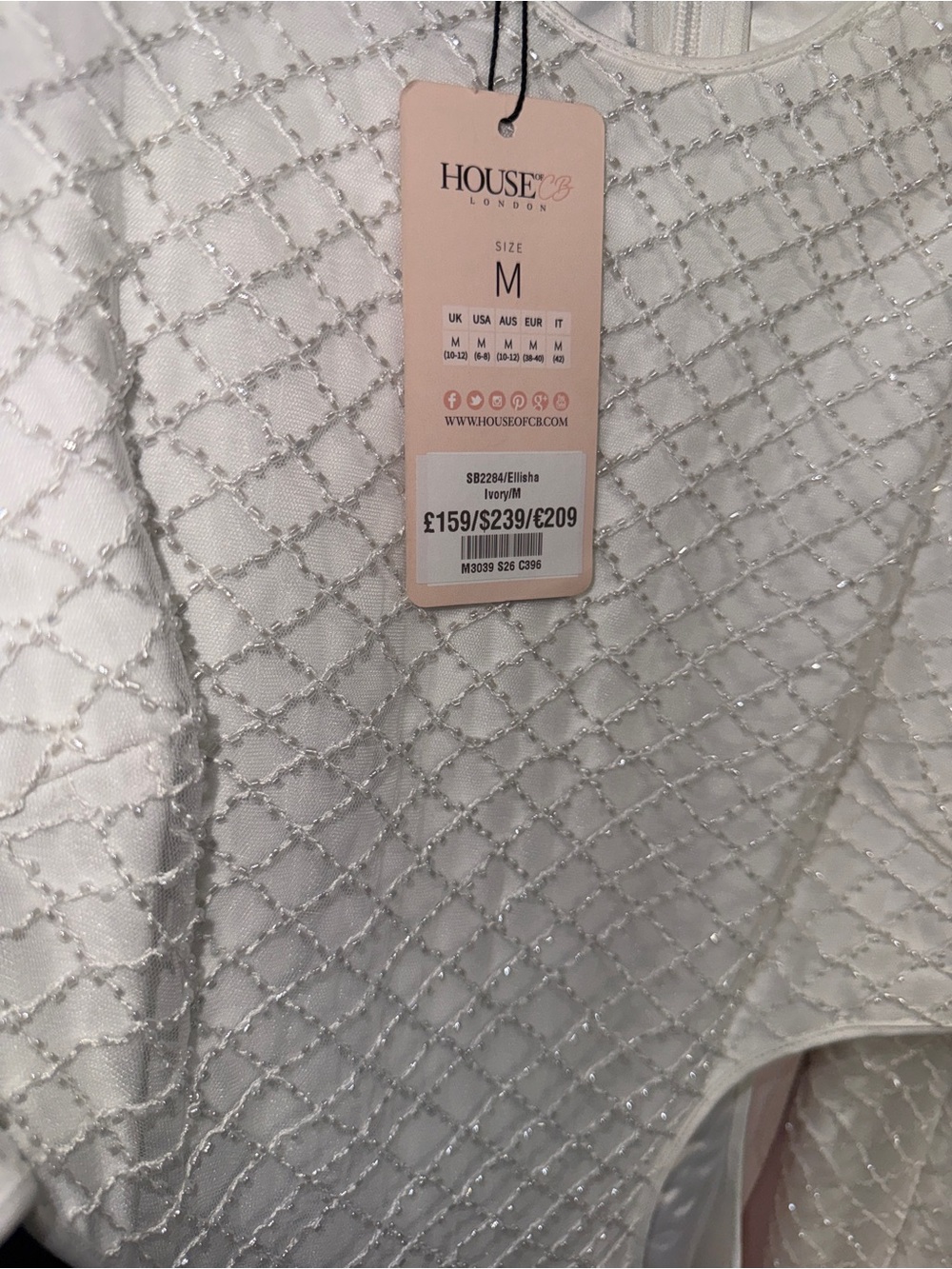White Cold-Shoulder Cutout Bodycon Dress - Picture 2 of 2